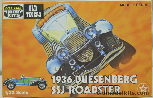 Life-Like 1/32 1936 Duesenberg SSJ LaGrande-Bodied Roadster - (ex-Pyro), 09450 plastic model kit